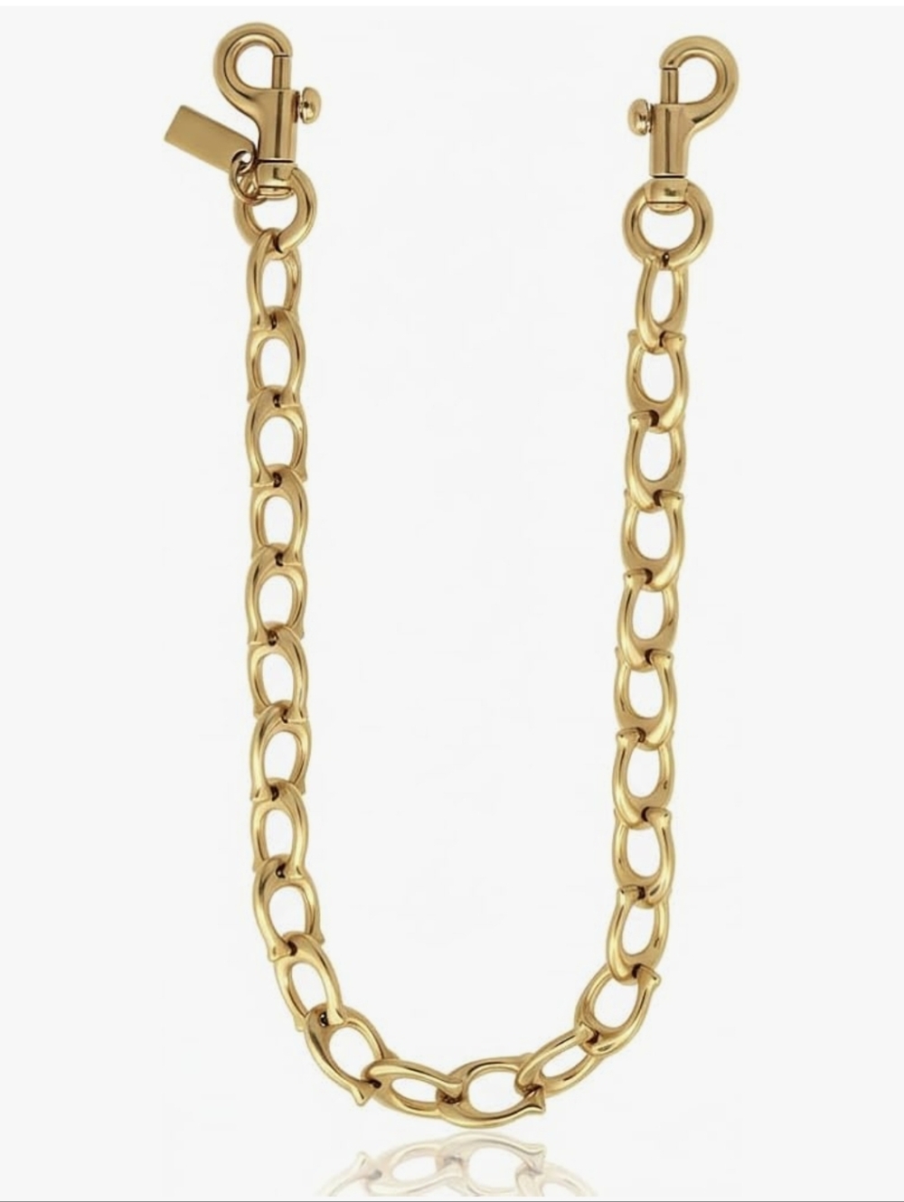 Gold Tone "C" Purse Chain